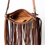 American Darling Small Crossbody Hand Tooled Hair On Genuine Leather Women Bag Western Handbag Purse