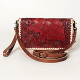 American Darling Organizer Saddle Blanket Genuine Leather Western Women Bag Handbag Purse | for Cute Travel
