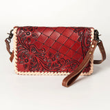 American Darling ORGANISER Upcycled Wool Genuine Leather women bag western handbag purse