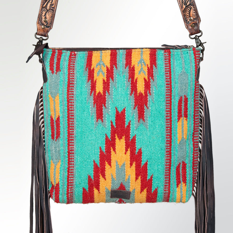 American Darling Cross Body Hand Tooled Saddle Blanket Genuine Leather Western Women Bag Handbag Purse | Crossbody for |Cute