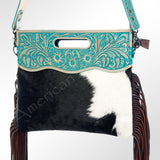 American Darling Clutch Hand Tooled Hair on Genuine Leather Western Women Bag Handbag Purse | Purses for Cute