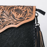 American Darling ADBGD113 Envelope Hand Tooled Genuine Leather Women Bag Western Handbag Purse