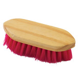 6 1/2 In Hilason Horse Soft Bristle Dandy Brush Red