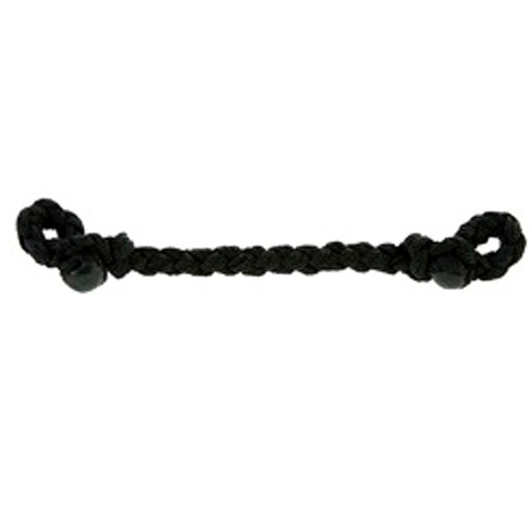 Hilason Slobber Bar Curb Strap Nylon Braid Western Tack Black - Uhorse