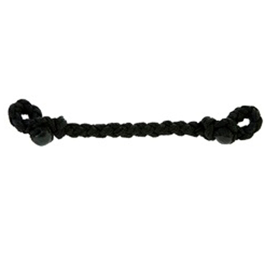 Hilason Slobber Bar Curb Strap Nylon Braid Western Tack Black - Uhorse