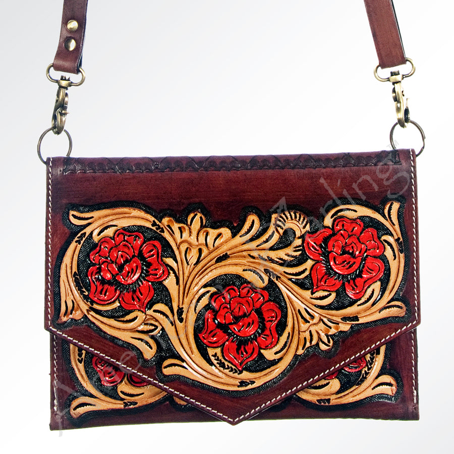 American Darling Cross Body Hand Tooled Genuine Leather Western Women Bag Handbag Purse | Crossbody for Cute - Uhorse