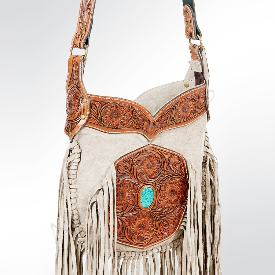 American Darling Crossbody Suede Hand Tooled Genuine Leather Western Women Bag Handbag Purse | for Cute - Uhorse