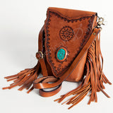 American Darling ADBGH132 Messenger Hand Tooled Genuine Leather Women Bag Western Handbag Purse