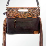 American Darling Clutch Hand Tooled Saddle Blanket Fabric Genuine Leather Western Women Bag Handbag Purse | Purses for Cute