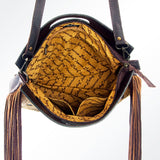 American Darling Clutch Hand Tooled Hair on Genuine Leather W. Women