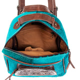 American Darling Backpack Hand Tooled Hair on Genuine Leather Western Women Bag | for Laptop School Purse Travel
