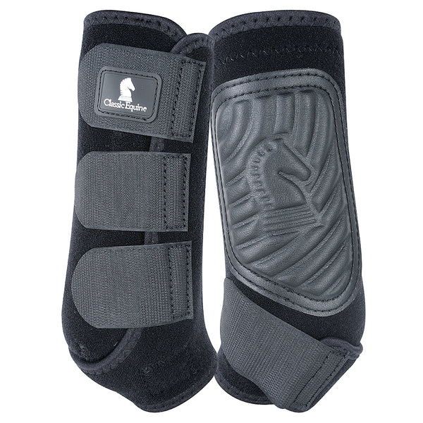 Classic Equine Classicfit Sling Front Boot Black by Hilason – Cowboy and equestrian accessories