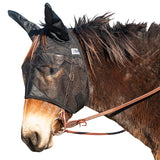 Cashel Quiet Ride Mule Fly Mask Standard With Ears Mule Horse Size Black