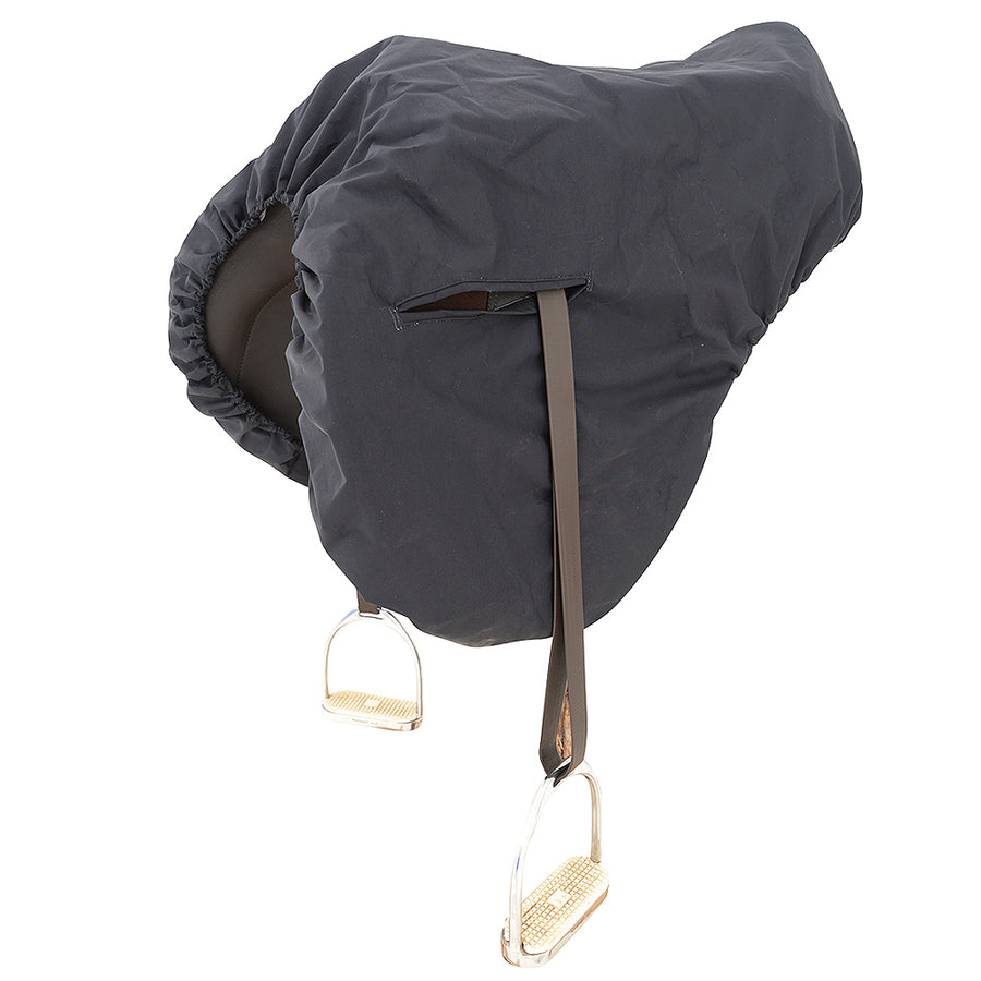Black nylon saddle cover with stirrups - Uhorse