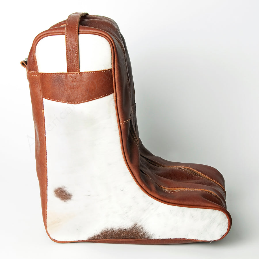 American Darling Boot Cover Hair on Genuine Leather Women Bag Western Handbag Purse | Cowhide Rodeo Travel