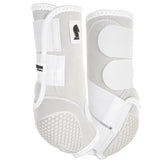 Medium Classic Equine H. Boot Flexion Legacy Support Hind White – by Hilason – Cowboy and equestrian accessories
