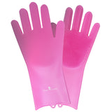 Classic Equine Horse Grooming Wash Gloves Pink