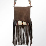 American Darling Messenger Saddle Blanket Genuine Leather Women Bag Western Handbag Purse