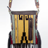 American Darling Messenger Saddle Blanket Genuine Leather Women Bag Western Handbag Purse