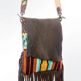 American Darling Messenger Saddle Blanket Genuine Leather Women Bag Western Handbag Purse