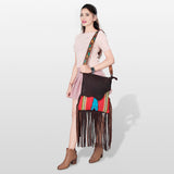 American Darling Messenger Saddle Blanket Genuine Leather Women Bag Western Handbag Purse