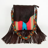 American Darling Messenger Saddle Blanket Genuine Leather Women Bag Western Handbag Purse