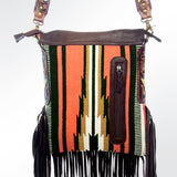 American Darling Messenger Saddle Blanket Genuine Leather Women Bag Western Handbag Purse