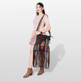 American Darling Messenger Saddle Blanket Genuine Leather Women Bag Western Handbag Purse