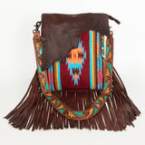 American Darling Messenger Saddle Blanket Genuine Leather Women Bag Western Handbag Purse