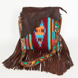 American Darling Messenger Saddle Blanket Genuine Leather Women Bag Western Handbag Purse