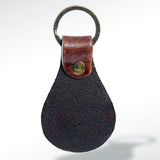 American Darling ADKR146 Hand Tooled Carved Genuine Leather Keyring