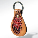 American Darling ADKR149 Hand Tooled Carved Genuine Leather Keyring
