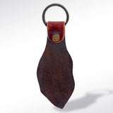 American Darling ADKR159 Hand Tooled Carved Genuine Leather Keyring