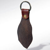 American Darling ADKR160 Hand Tooled Carved Genuine Leather Keyring