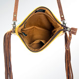 American Darling CrossBody Bag Saddle Blanket Fabric Genuine Leather Western Women Handbag Purse | for Cute Travel