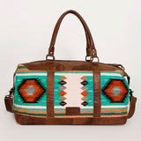 American Darling Duffel Saddle Blanket Genuine Leather Women Bag Western Handbag Purse