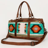 American Darling Duffel Saddle Blanket Genuine Leather Women Bag Western Handbag Purse