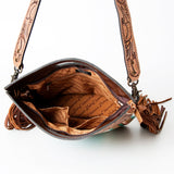 American Darling ADBG496B Clutch Hand Tooled Saddle Blanket Genuine Leather Women Bag Western Handbag Purse