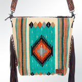 American Darling Cross Body Hand Tooled Saddle Blanket Genuine Leather Western Women Bag Handbag Purse | Crossbody for Cute