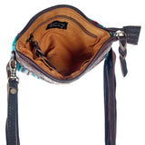 American Darling ADBGZ179 Clutch Hand Tooled Saddle Blanket Genuine Leather Women Bag Western Handbag Purse