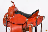 Western American Leather Horse Saddle Wide Gullet Trail Hilason