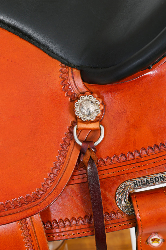 HILASON Western American Leather Horse Saddle Wide Gullet Trail | Draft for Horses