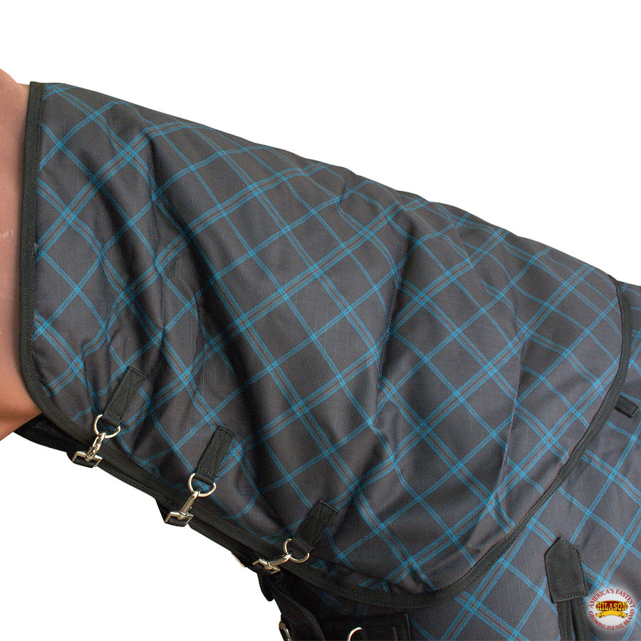Lrg Hilason 1200D Winter Waterproof Poly Turnout H. Hood Neck Cover by Hilason – Cowboy and equestrian accessories