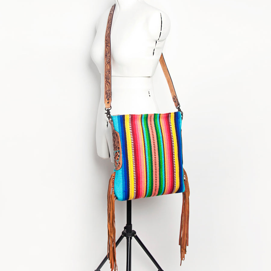 American Darling Large Crossbody Saddle Blanket Genuine Leather Western Women Bag Handbag Purse | Cute