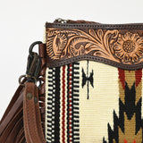 American Darling Cross Body Hand Tooled Saddle Blanket Genuine Leather Western Women Bag Handbag Purse | Crossbody for Cute