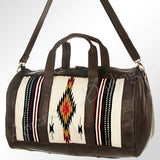American Darling Duffel Saddle Blanket Genuine Leather Western Women Bag | Handbag Duffle Weekend Travel Bags for - Uhorse
