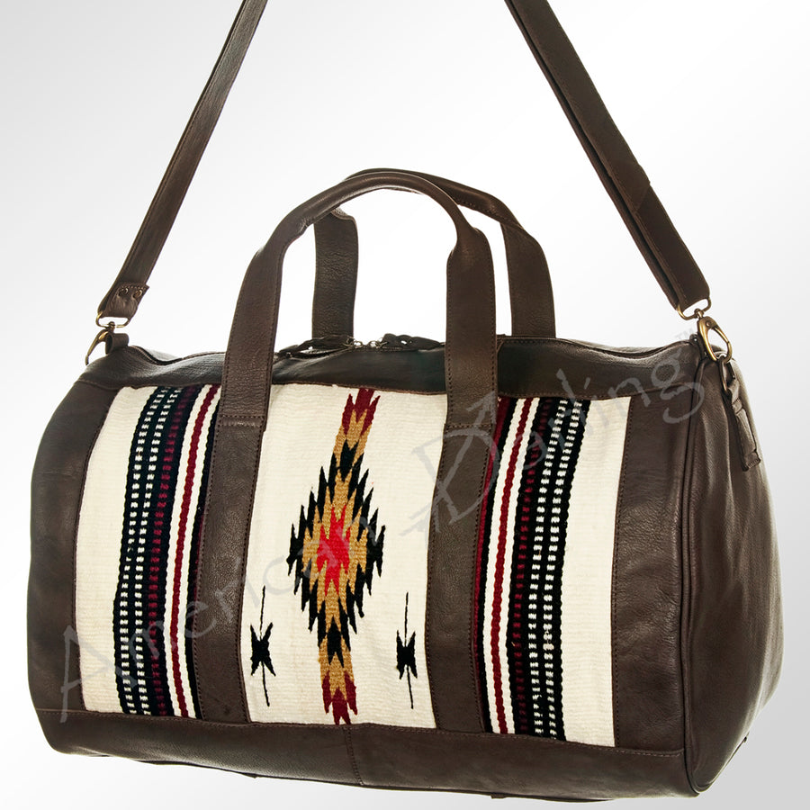 American Darling Duffel Saddle Blanket Genuine Leather Western Women Bag | Handbag Duffel Weekend Travel Bags for - Uhorse