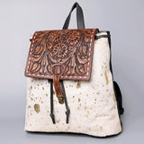 American Darling Hand Tooled Hair On Genuine Leather Women Bag Western Handbag Purse