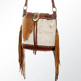 American Darling ADBGI102B Bucket Hair On Genuine Leather Women Bag Western Handbag Purse