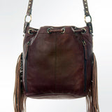 American Darling ADBGI102C Bucket Hair On Genuine Leather Women Bag Western Handbag Purse
